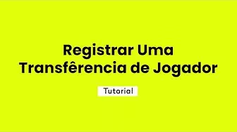 Registrar Uma Transferência de Jogador